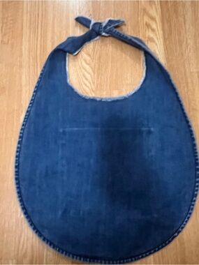 Madewell Dark Indigo Denim Bib Tote with Inside Pocket - NWT